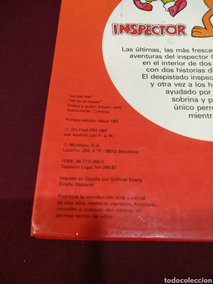 C&oacute;mics: Inspector gadget, n&deg; 1, la cita Real, multilibro, 1era edici&oacute;n 87 - Foto 4