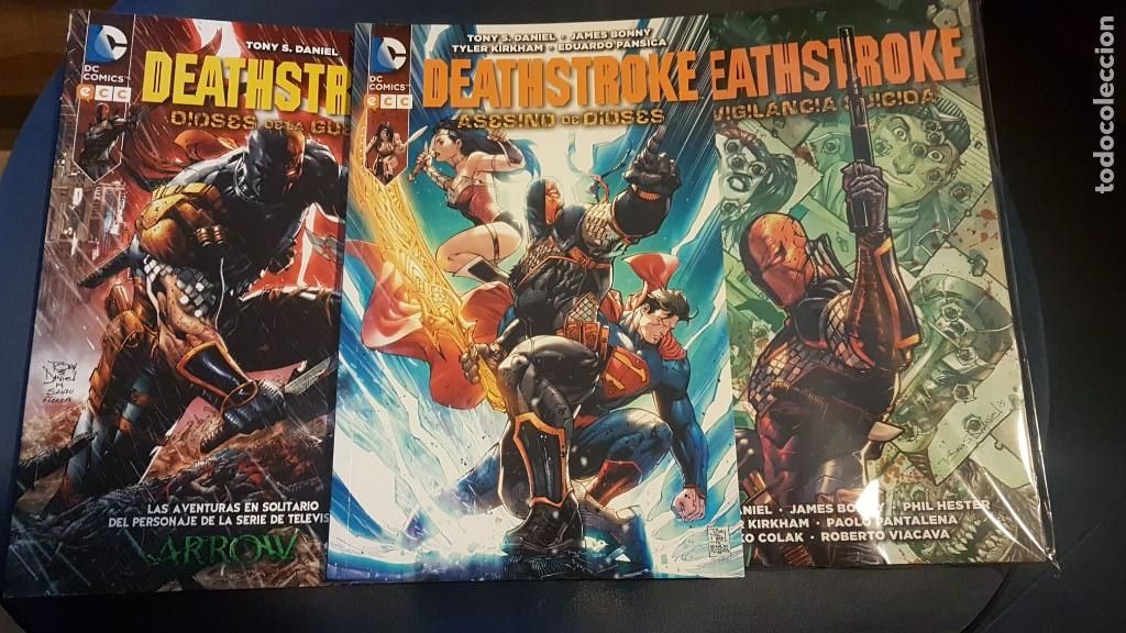 C&oacute;mics: DEATHSTROKE (COMPLETA 3 TOMOS) - ECC - Foto 1