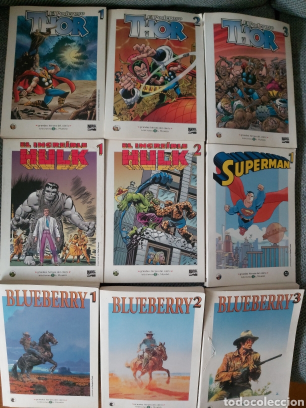 C&oacute;mics: Lote Gtandes H&eacute;roes del Comic biblioteca EL MUNDO - Foto 1