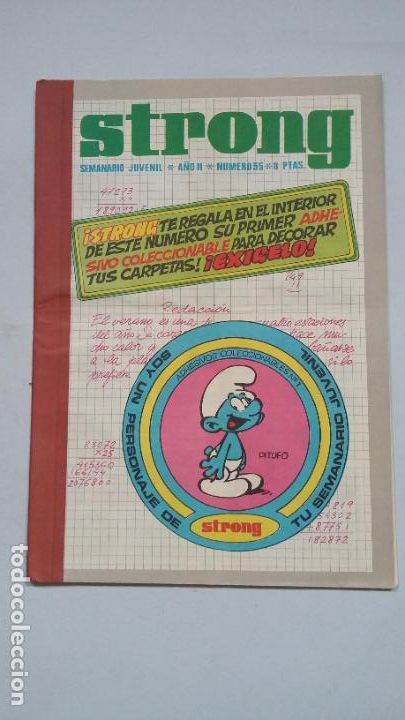 Comics : STRONG SEMANARIO JUVENIL A&Ntilde;O II. N&ordm; NUMERO 35. EDICIONES ARGOS JUVENIL. TDKC53