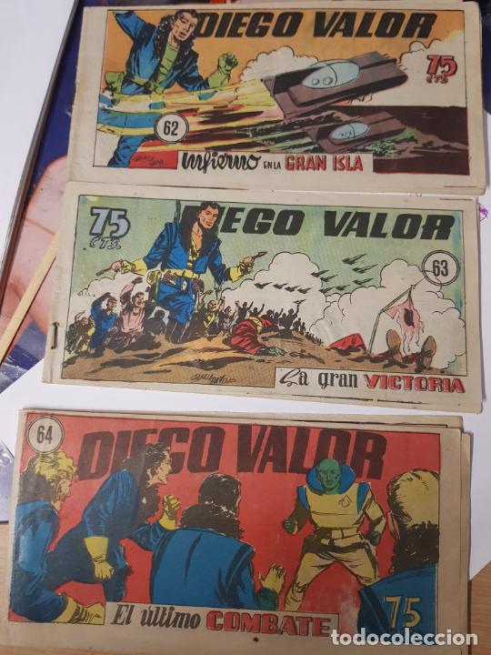 C&oacute;mics: DIEGO VALOR NUMEROS 62 63 Y 64 , EDICOLOR MADRID ORIGINALES - Foto 1