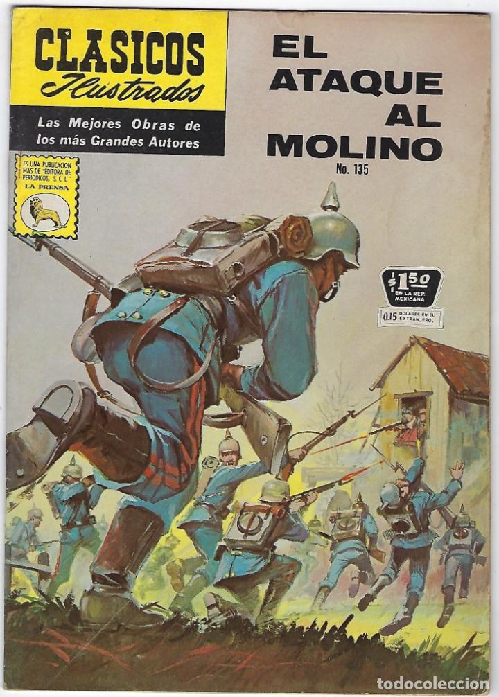 C&oacute;mics: CL&Aacute;SICOS ILUSTRADOS: EL ATAQUE AL MOLINO - N&ordm; 135 - SEP. 30 DE 1965 *** EDITORIAL LA PRENSA***
