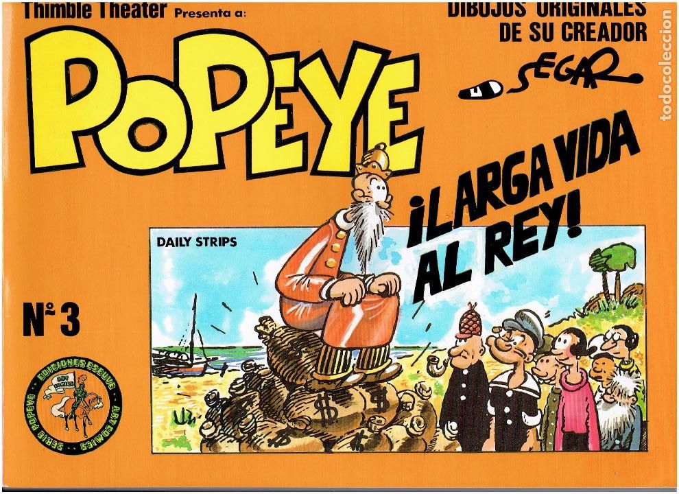 C&oacute;mics: * POPEYE * EDICIONES ESEUVE 1990 * COMPLETA 3 N&ordm; IMPECABLES * - Foto 6