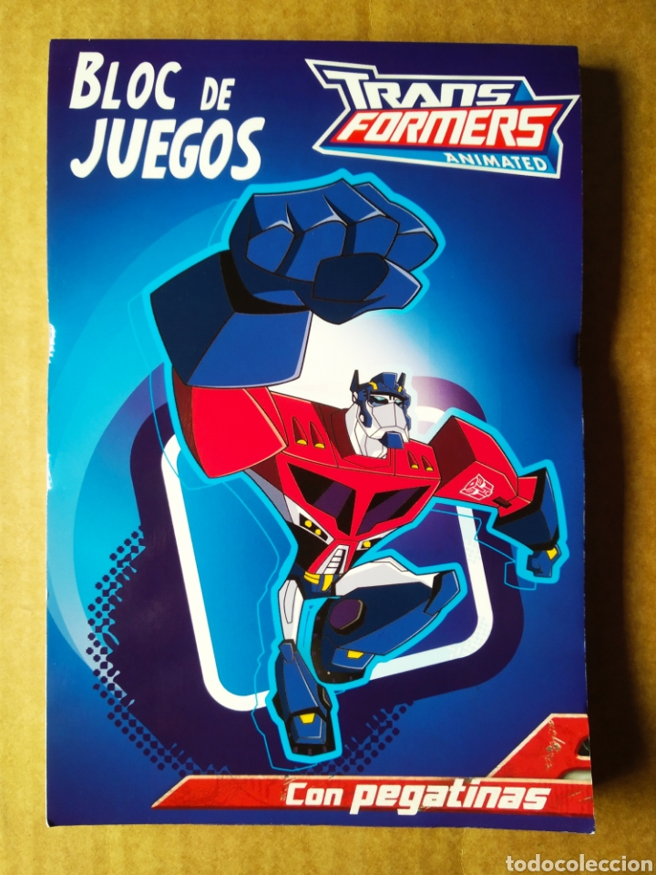 C&oacute;mics: Transformers Animated: Bloc de Juegos. Con Pegatinas (Libro Divo/Hasbro, 2009). Sin usar. - Foto 1