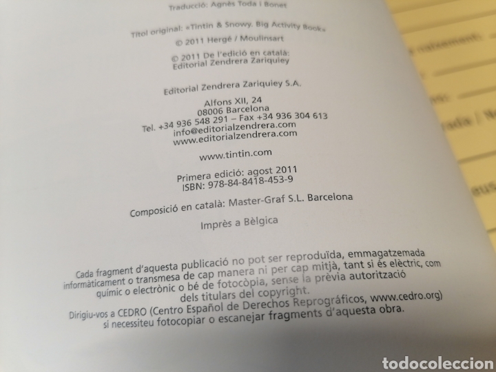 C&oacute;mics: TINT&Iacute;N & MIL&Uacute; GRAN &Agrave;LBUM DE JOCS - Foto 8