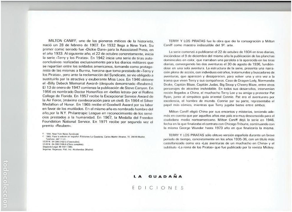 C&oacute;mics: * TERRY Y LOS PIRATAS * EDICIONES B.O. 1985 * COMPLETA 12 N&ordm; IMPECABLES * - Foto 10