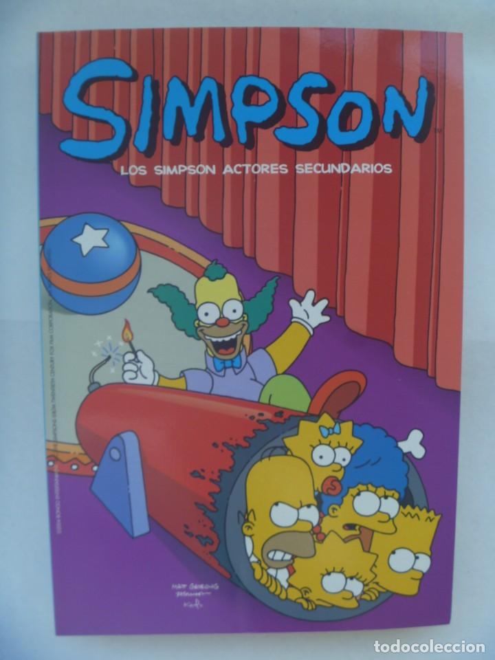 C&oacute;mics: ALBUM DE LOS SIMPSON : LOS SIMPSON ACTORES SECUNDARIOS. DE BONGO GROUP , 2004 - Foto 1
