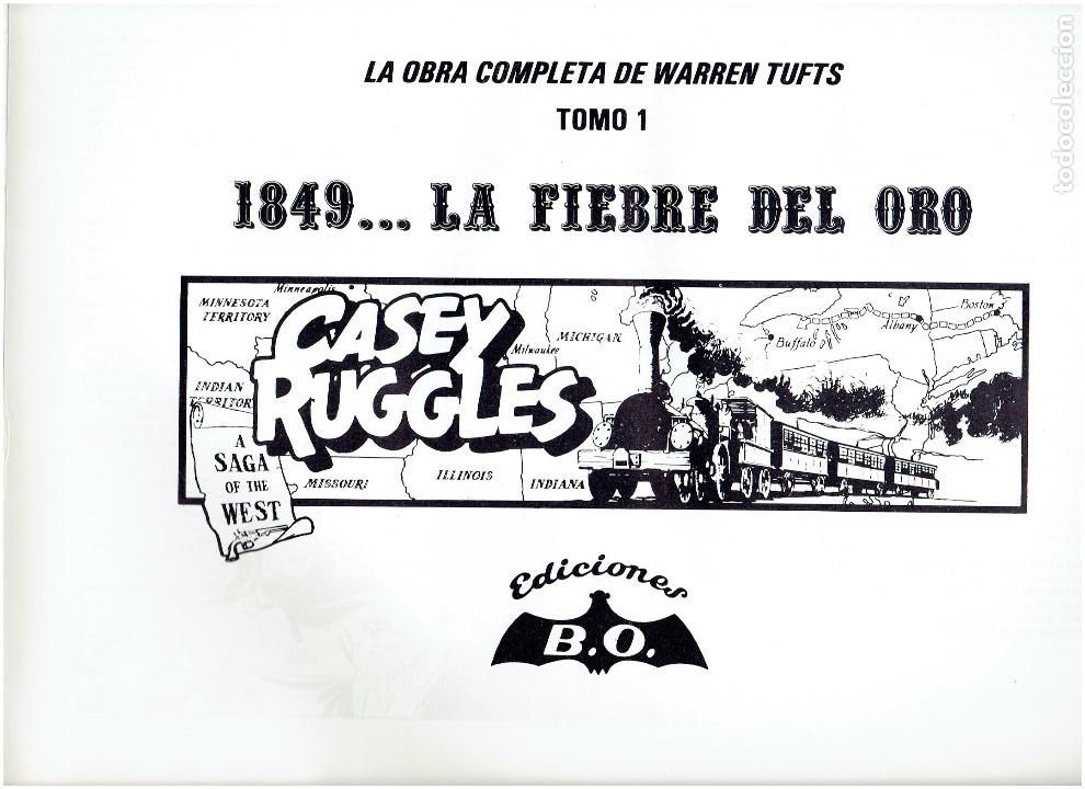 C&oacute;mics: * CASEY RUGGLES * EDICIONES B O 1983 * WARREN TUFTS * UNA SAGA DEL OESTE * IMPECABLE * - Foto 2