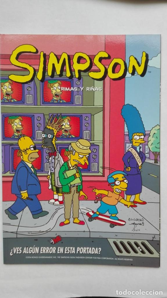 C&oacute;mics: ALBUM DE LOS SIMPSON : RIMAS Y RI&Ntilde;AS . DE BONGO GROUP 2004 - Foto 1