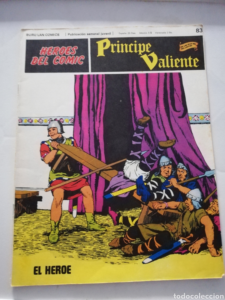 Cómics: El héroe Nº 83 - Héroes del cómic Príncipe valiente buru lan cómics 1973 - Foto 1 - 208371636