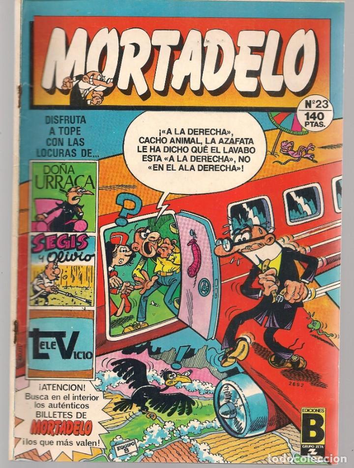C&oacute;mics: MORTADELO. N&ordm; 23. CON BILLETES MORTADELOS. EDICIONES B. 1987. (C/A54) - Foto 1