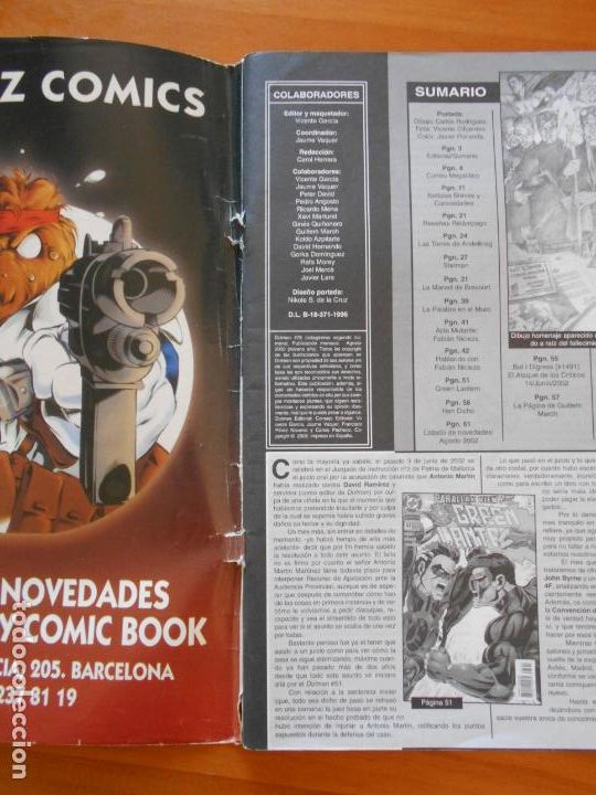 C&oacute;mics: DOLMEN N&ordm; 78 - AGOSTO 2002 (6&Ntilde;) - Foto 2