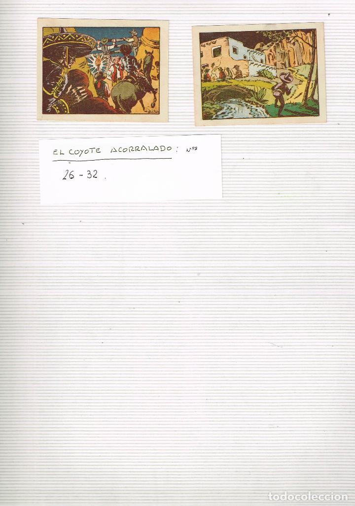 C&oacute;mics: El Coyote Acorralado.cromos originales de la &eacute;poca - Foto 1