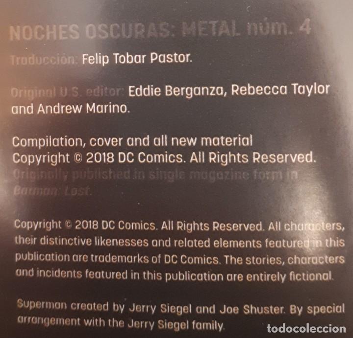 C&oacute;mics: Noches oscuras: Metal 4 - Foto 2