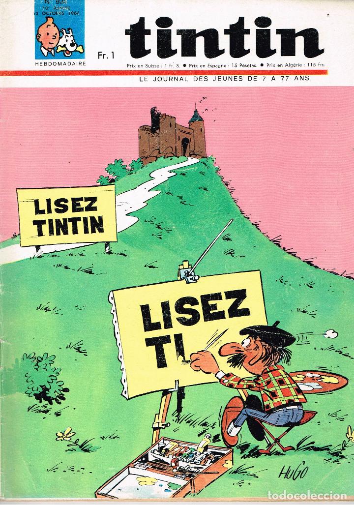 C&oacute;mics: Revista Tintin n&ordm; 938.a&ntilde;o 1967.original franc&eacute;s