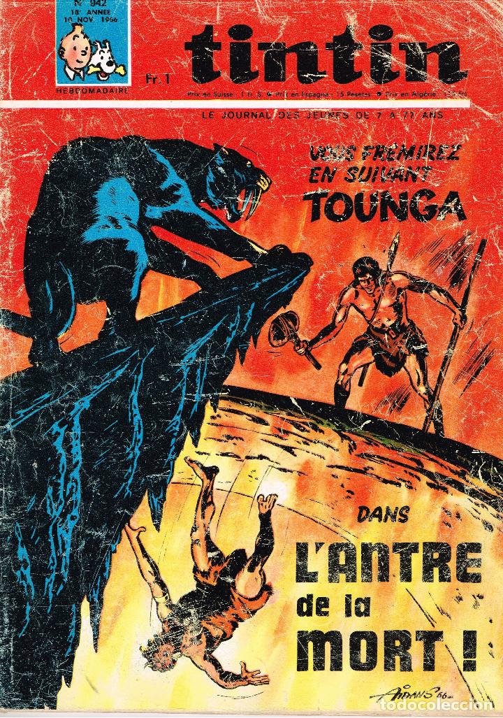 C&oacute;mics: Revista Tintin n&ordm; 942.a&ntilde;o 1967.original franc&eacute;s