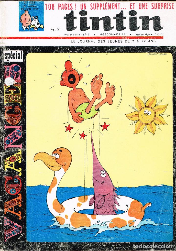 C&oacute;mics: Revista Tintin n&ordm; 923,A&ntilde;o 1966.original franc&eacute;s.