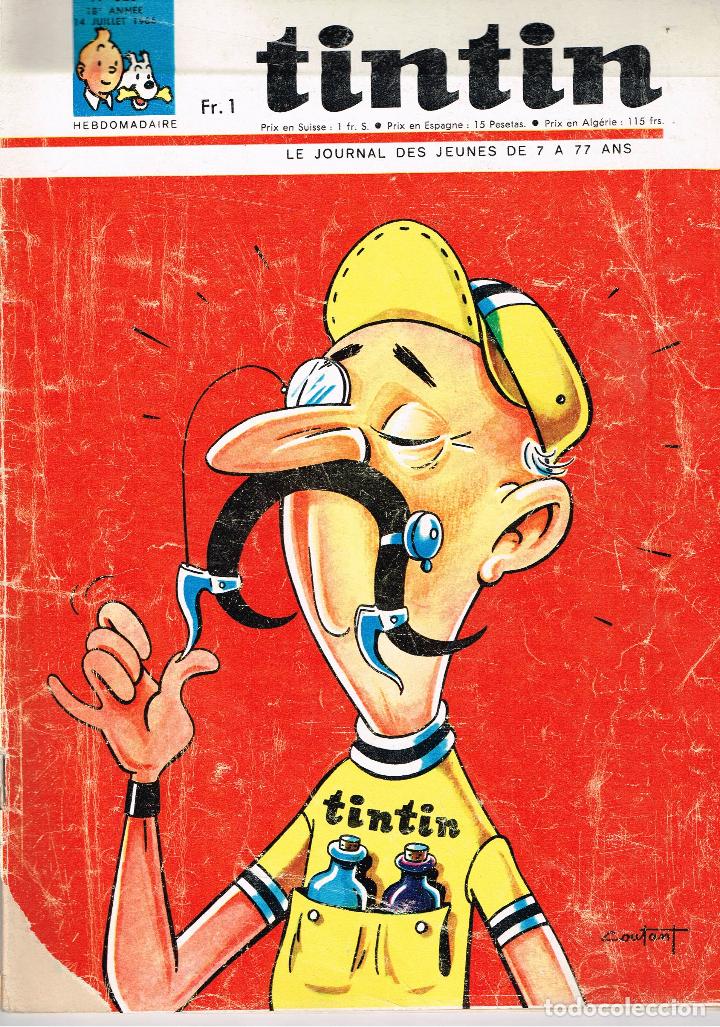 C&oacute;mics: Revista Tintin n&ordm; 924,A&ntilde;o 1966.original franc&eacute;s.