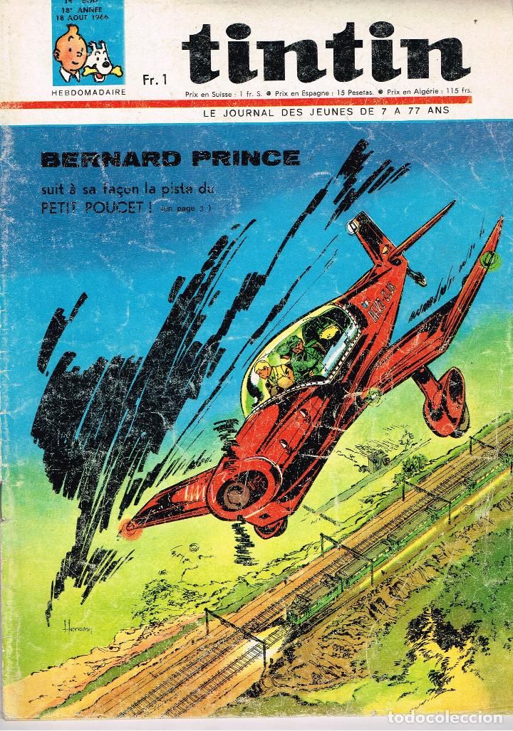 C&oacute;mics: Revista Tintin n&ordm; 930,A&ntilde;o 1966.original franc&eacute;s.