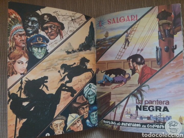 C&oacute;mics: 5 NOVELAS DE AVENTURAS DE E.SALGARI - A&Ntilde;O 1967 EDITORIAL GAHE - Foto 4