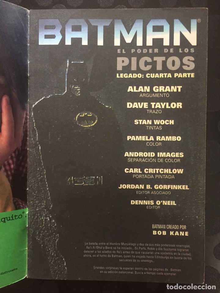 C&oacute;mics: BATMAN N.261 LEGADO PARTE IV EDITORIAL VID DC C&Oacute;MICS ( 1987/2002 ). - Foto 3