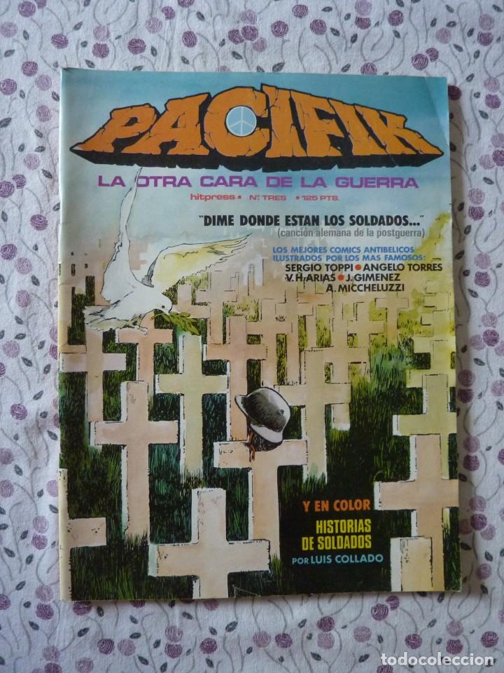 C&oacute;mics: COMIC PACIFIK N&ordm;3. LA OTRA CARA DE LA GUERRA. EDICIONES HITPRESS. A&Ntilde;O 1982. - Foto 1