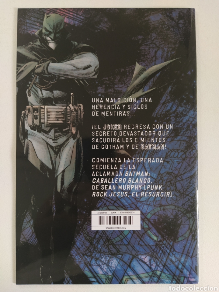 C&oacute;mics: BATMAN LA MALDICI&Oacute;N DEL CABALLERO BLANCO N&deg;1 ~ DC / ECC GRAPA - Foto 2