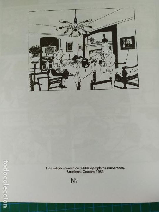 C&oacute;mics: TINTIN EN SUIZA CALLICO. 1984 ED. NUMERADA 1000 EJEMPLARES - Foto 2