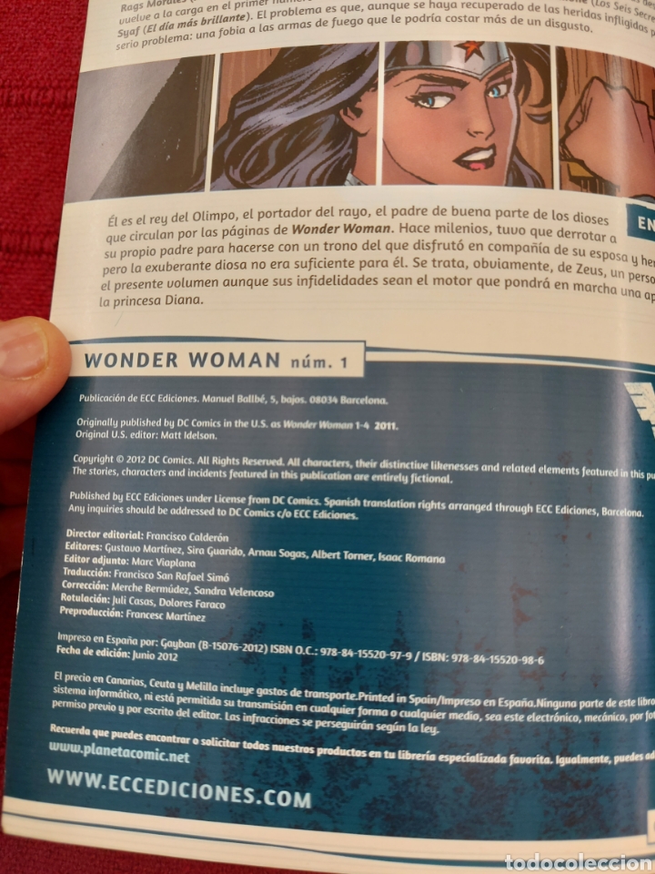 C&oacute;mics: WONDER WOMAN EL NUEVO UNIVERSO DC NUMEROS 1 Y 2 -DC COMICS SUPER HEROE - Foto 7