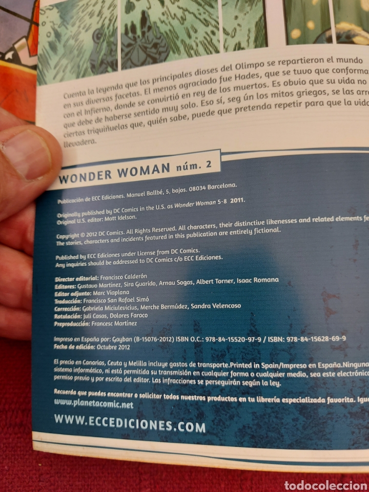 C&oacute;mics: WONDER WOMAN EL NUEVO UNIVERSO DC NUMEROS 1 Y 2 -DC COMICS SUPER HEROE - Foto 8