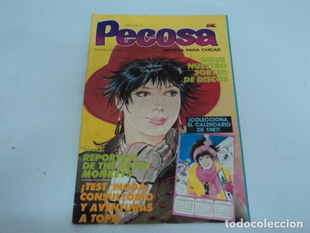 C&oacute;mics: REVISTA ANTIGUA PARA CHICAS PECOSA NUMERO 27 CALENDARIO 1987 PET SHOP BOYS
