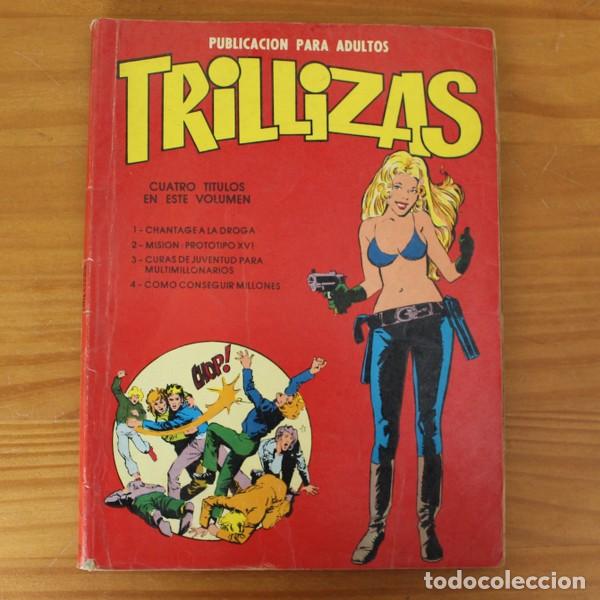 C&oacute;mics: LAS TRILLIZAS. TOMO CON LOS 4 PRIMEROS N&Uacute;MEROS. EDITORIAL VALENCIANA 1978