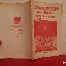 Cómics: LIBRO GUIA DIDACTICA PARA EL EDUCADOR ELIGE TU PROPIA AVENTURA TIMUN MAS 1983 LA MAQUINA DEL TIEMPO. Lote 215840720