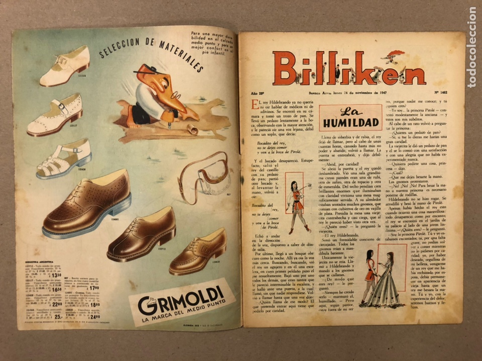 C&oacute;mics: BILLIKEN N&deg; 1462 (BUENOS AIRES 1947). COMPLETA. - Foto 2