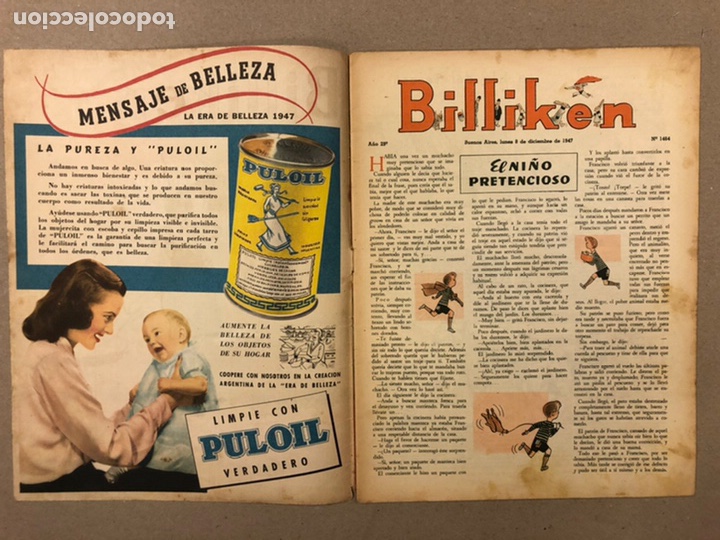 C&oacute;mics: BILLIKEN N&deg; 1464 (BUENOS AIRES 1947). COMPLETA. - Foto 2