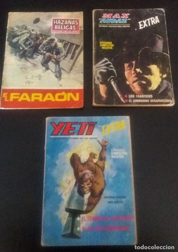 C&oacute;mics: Lote 3 Comics Max Audaz,Yeti y Haza&ntilde;as b&eacute;licas - Foto 1