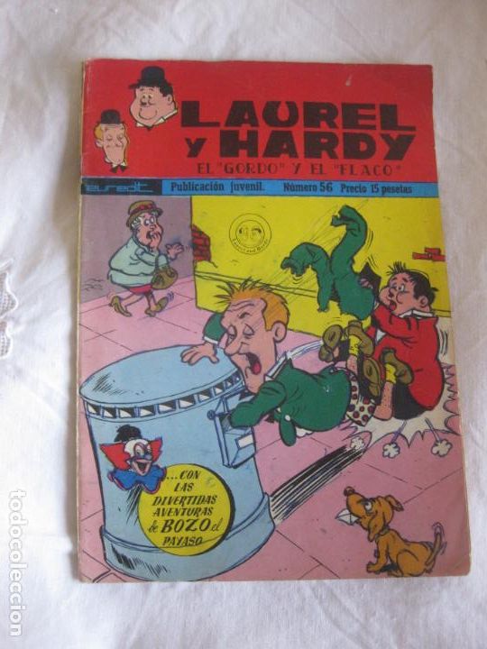 C&oacute;mics: LAUREL Y HARDY. EL GORDO Y EL FLACO N&ordm; 56. EUREDIT 1963. - Foto 1