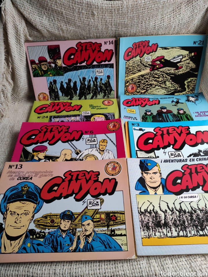 C&oacute;mics: STEVE CANYON / DIBUJOS : MILTON CANIFF - LOTE DE 24 EJEMPLARES - Foto 4