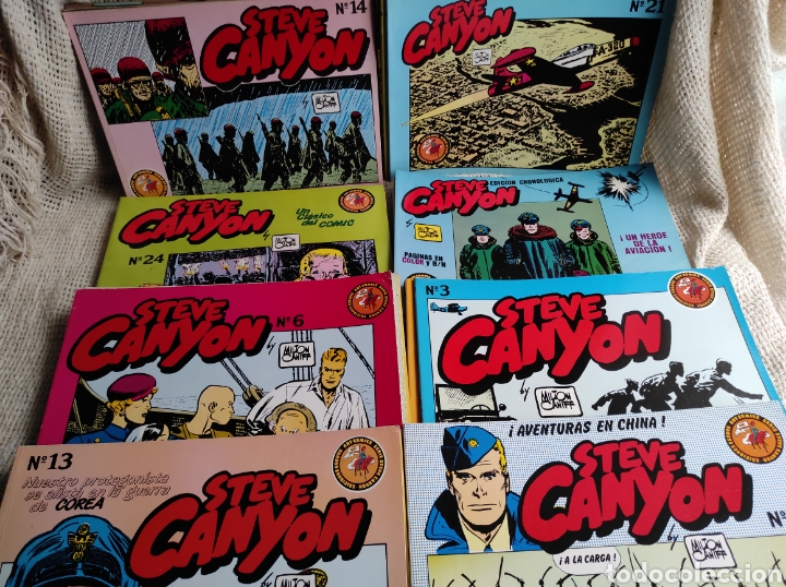 C&oacute;mics: STEVE CANYON / DIBUJOS : MILTON CANIFF - LOTE DE 24 EJEMPLARES - Foto 1