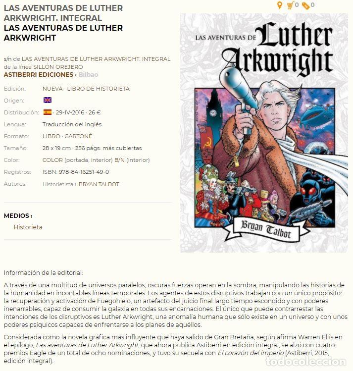 C&oacute;mics: LAS AVENTURAS DE LUTHER ARKWRIGHT - INTEGRAL - astiberri - NUEVO - Foto 4