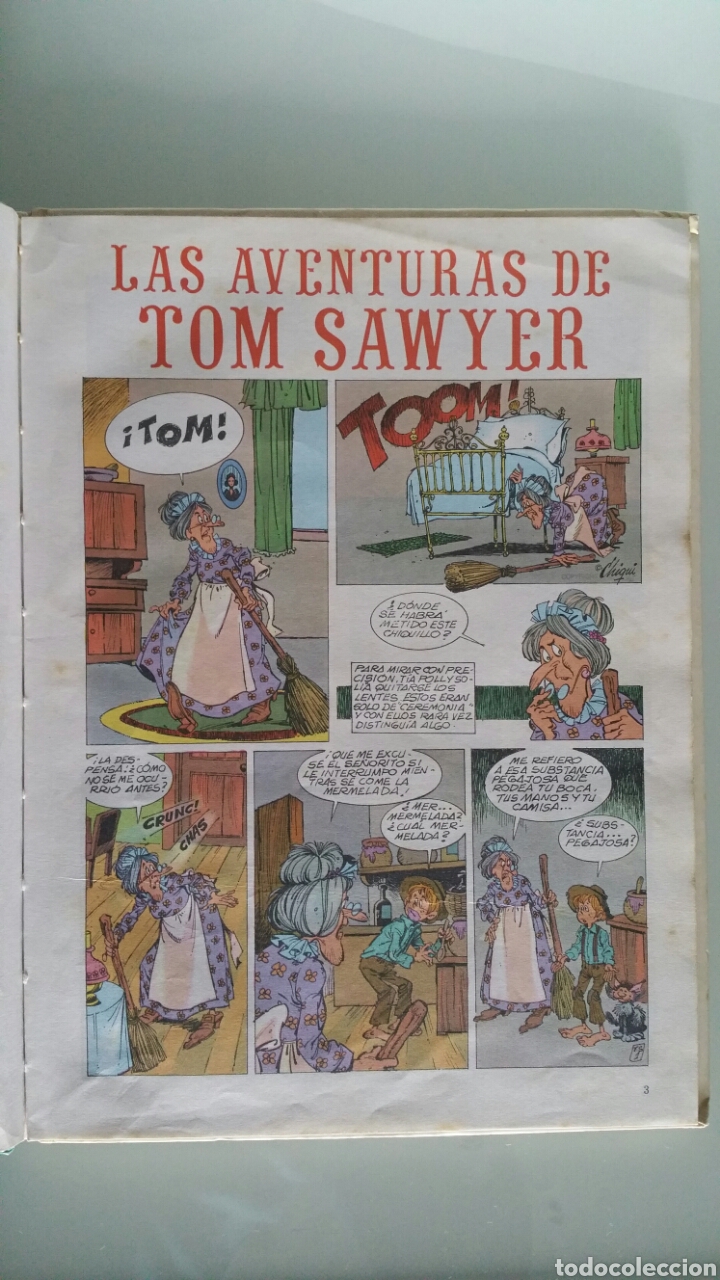 C&oacute;mics: Tom Sawyer. Mark Twain. EDiciones Larousse, 1986 - Foto 7
