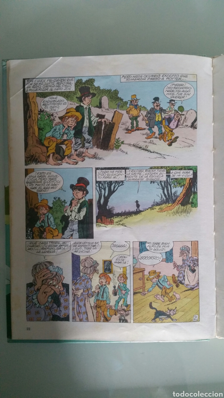 C&oacute;mics: Tom Sawyer. Mark Twain. EDiciones Larousse, 1986 - Foto 8