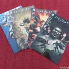 Cómics: COMIC INJUSTICE LOTE DE 4 (1,2,3 Y4)/BATMAN, SUPERMAN, WONDER WOMAN, JOKER, GREEN LANTERN, FLASH
