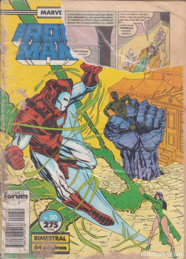 C&oacute;mics: C&Oacute;MIC TWO-IN-ONE IRON MAN / CAPIT&Aacute;N MARVEL N&ordm; 50 ED. FORUM 64 PGS. - Foto 1