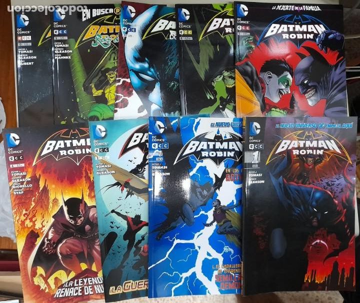 C&oacute;mics: BATMAN Y ROBIN, NUEVO UNIVERSO DC, LOTE DE 9 TOMOS, ECC COMICS, C9488 - Foto 1