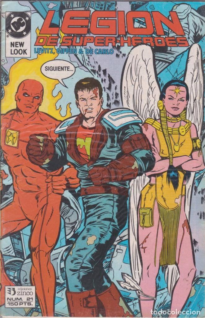 C&oacute;mics: COMIC DC LEGI&Oacute;N DE SUPER-HEROES N&ordm; 21 ED. ZINCO. - Foto 1