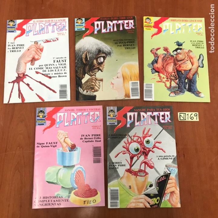 C&oacute;mics: COLECCION SPLATTER - 5 nums. (1-5) - Foto 1