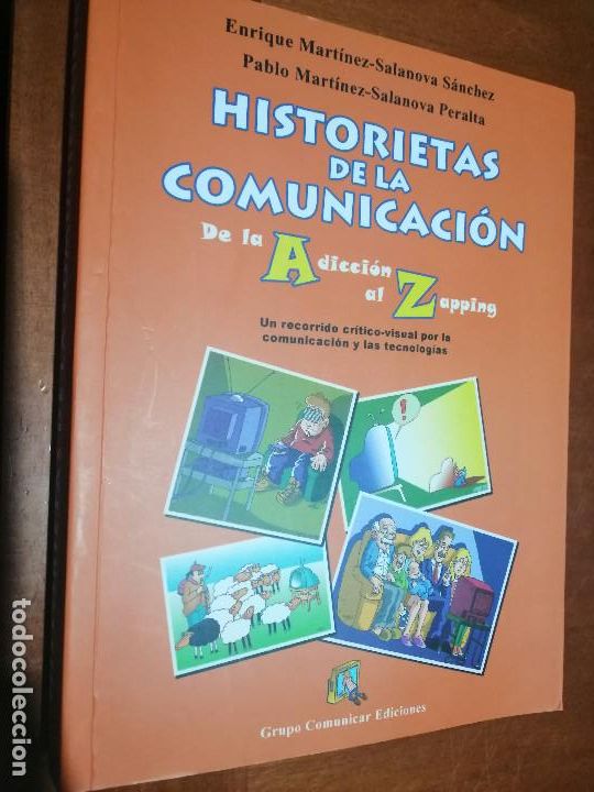 Comics: HISTORIETAS DE LA COMUNICACI&Oacute;N. ENRIQUE SANCHEZ-SALANOVA. FIRMADO. Y DIBUJO POR AUTOR. DIFICIL