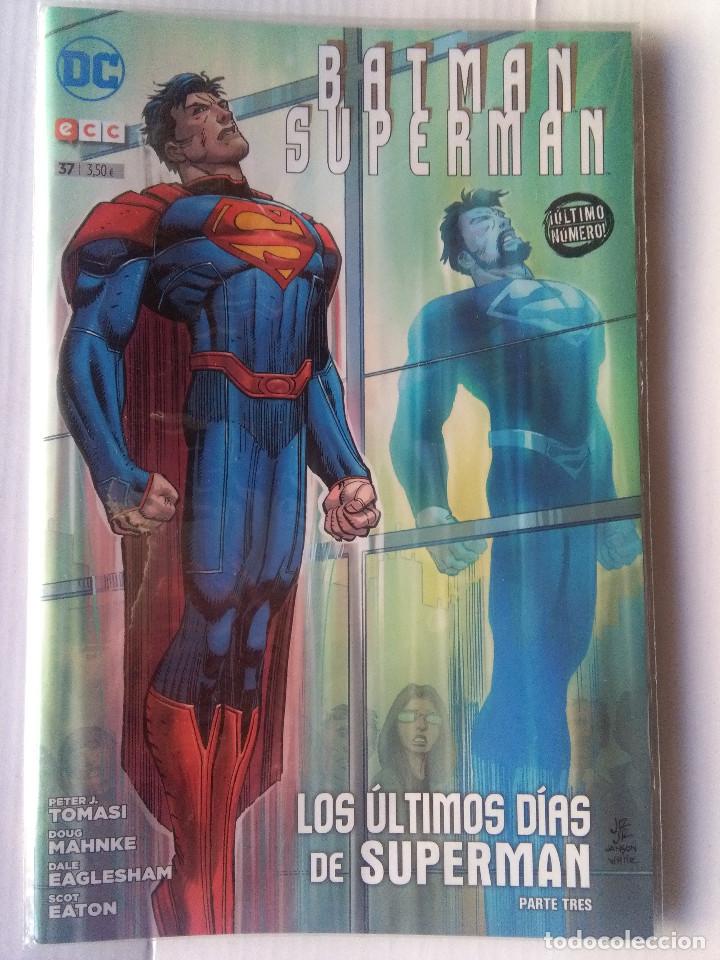 C&oacute;mics: BATMAN SUPERMAN 37-DC ECC COMICS-&Uacute;LTIMO NUMERO - Foto 1
