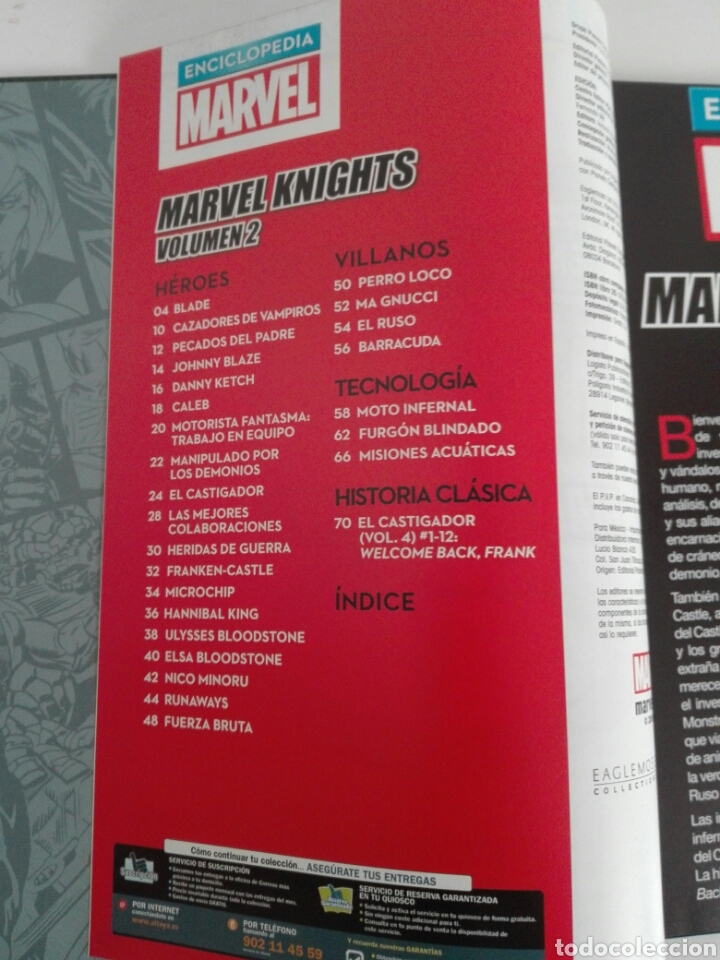 C&oacute;mics: MARVEL KNIGHTS-2 TOMOS- ENCICLOPEDIA MARVEL --MARVEL-ALTAYA - Foto 4